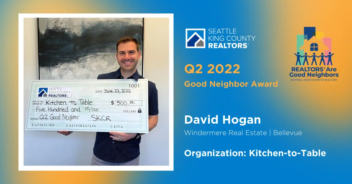 Congratulations to our Q2 2022 Good Neighbor Award Winner David Hogan!